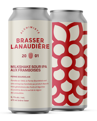 Image de Brasser Lanaudière - Sour Milkshake IPA aux framboises